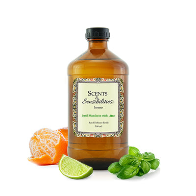 REED DIFFUSER - Basil Mandarin with Lime